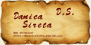 Danica Sireta vizit kartica